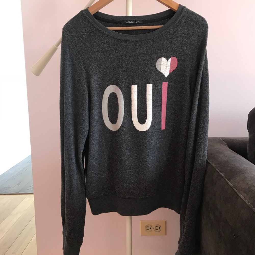 WILDFOX “Oui” sweater